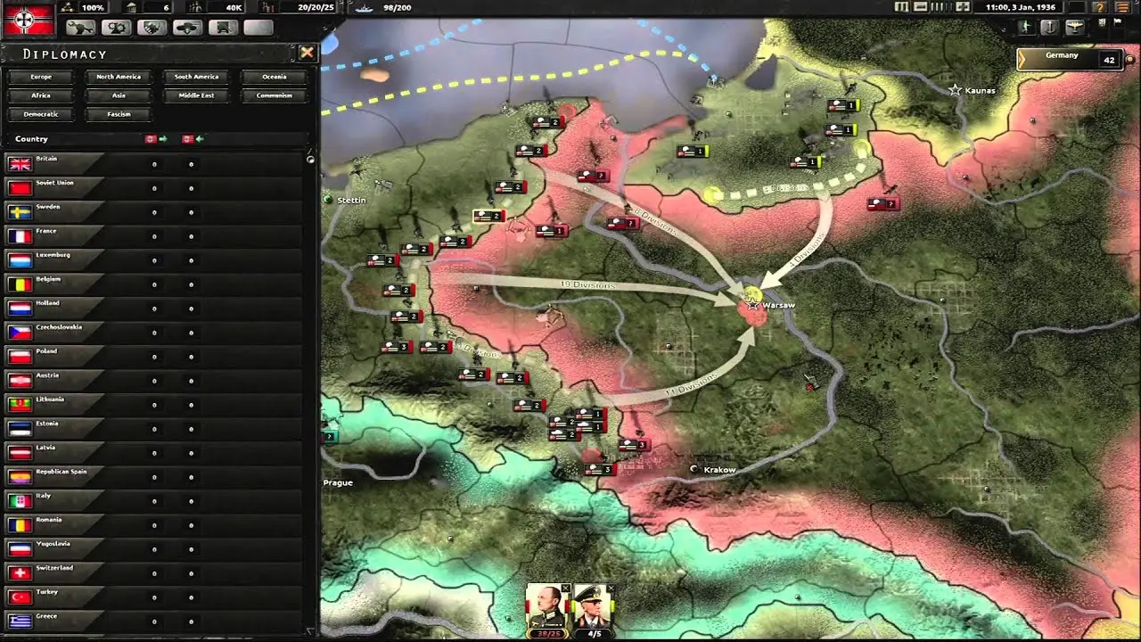 Hearts of Iron IV – глобальная стратегия про настоящую войну №2