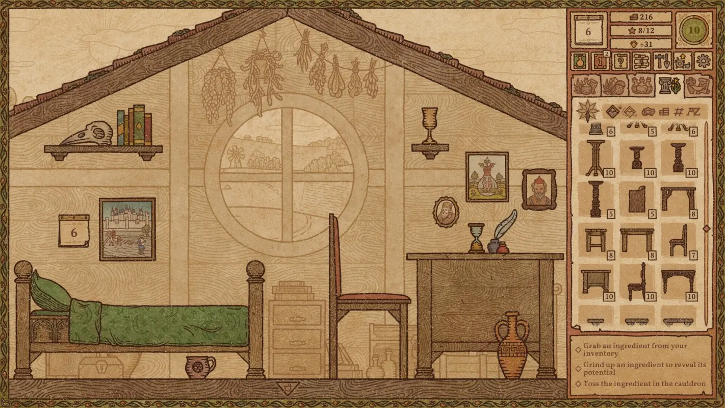 Potion Craft: Alchemist Simulator – медитативный симулятор алхимика в средневековье №3